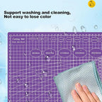 A5 Cutting Mat, Self Healing Sewing Mat, Craft Mat Double Sided 3-Ply Craft Cutting Board for Sewing Crafts Leather Fabric Scrapbooking Project Art Supplies, 8.6“ x 5.9”, Pink