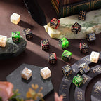 Sumind 48 Pcs Magic Life Counter Dice -1/+1 Counters Commander Buff Tokens 6 Sided Dice Loyalty Life Gifts Compatible with MTG CCG TCG Cards Gaming Accessory (Composite Style)