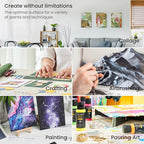 ARTEZA Canvas Boards for Painting, 6 x 6 Inches, Pack of 28, Blank White Small Canvas Panels for Acrylic, Oil and Gouache Painting
