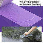 180 Grit PSA Purple Film Ceramic Sandpaper Roll, 2-3/4" Wide Continuous 20 Yard Longboard Sanding Roll Wet Dry Sanding Blocks Self Adhesive Sticky Back Sanding Sheets for Woodworking Automotive