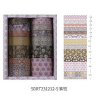 12 Rolls Exotic Charm Washi Tape Set Floral Arts Adhesive Tapes Geometric Garden Decorative Masking Tape Sets for Craft, Kids, Scrapbook, DIY, Gift Wrapping (Amethyst Elegance)