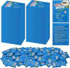 200 Pack Lead Remover Wipes for Shooting Hand & Surface Cleaning Wipes Effectively Removes Lead, Dust, Oil & Grime Individually Wrapped Wipe for Shooting Ranges, Hunting, Industrial Use