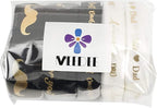 MEEDEE Happy Father's Day Ribbon Fathers Day Decorations Gift Box Wrapping Paper Decor Thank You Satin Thin Ribbon Assorted Black Satin, 5 Rolls with 10 Yards Each Total 50 Yards