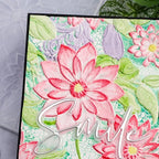 BAOFALI 3D Embossing Folders Lotus for DIY Scrapbooking Photo Album Card Paper Craft Decoration for Card Making,Embossing Template Paper Card Embossing Stencil 6.3" L x 4.5" W