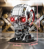 Mechanical Skull Building Set, Horror Ghost Zombie Skeleton Head Toy Home Decor, Creative Halloween Birthday Gift Toy for Adults Teens Boys Age 12+ (1099 PCS)