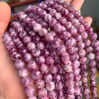 38PCS 10MM Natural Stone Purple Emerald Beads Round Loose Beads for Jewelry Making DIY Bracelet Necklace Accessories 15"