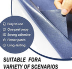 Canvas Repair Patch, 35X79 Inch Strong Sticky Fabric Repair Tape, Self-Adhesive Fabric Patch for Sofas, Tote Bags, Clothing, Car Seats, Furniture (Grey, 35X79 Inch)