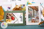 Mat Board Center, Pack of 20 11x14 MIXED COLORS White Core Picture Mats for 8x10 Photos pictures and prints.