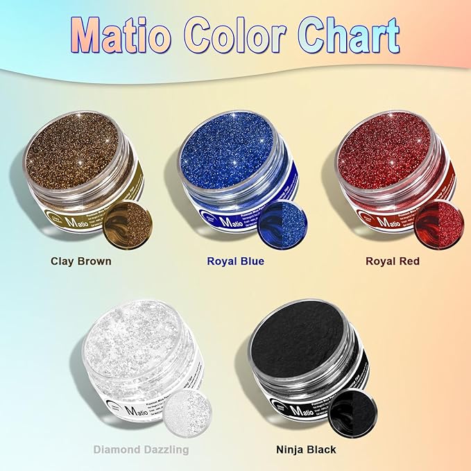 Matio Blue Mica Powder, 0.7oz/20g Premium Mica Pigment Powder Natural Epoxy Resin Color Pigment for Soap Dye, Bath Bombs, DIY Arts Crafts Additive Acrylic,Woodworking,Car Freshie Supplies (Royal Blue)