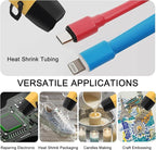 mofa Mini Variable Temp Heat Gun 350W 250℉~850℉(150℃- 450℃) Fast Heating,LCD Digital Display Hot Air Gun Tools with Reflector Nozzle&Tripod Overload Protection for Crafting,Embossing,Drying (Yellow)