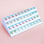 Chinese Mahjong Game Set 146 Qulity Mahjong Blue Tiles 1.4-inch Chinese Mahjong Game Set with Blue Printed Carrying Bag