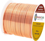 Mandala Crafts 12 14 16 18 20 22 Gauge Anodized Jewelry Making Beading Floral Colored Aluminum Craft Wire (18 Gauge, Copper)