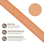 Mandala Crafts Orange Burlap Wired Ribbon 1 Inches Wide Jute Ribbons for Crafts - 10 Yds Roll Rustic Burlap Wrap Trim Ribbons for Wreaths Bows Party Decoration