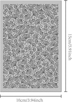 Arbuya Ginkgo Leaves Polymer Clay Texture Mat -Autumn Leaves Texture Sheet for Polymer Clay Jewelry Making, Earring Charms, DIY Craft Supplies