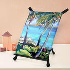 Falling in Art Aluminum 15" to 21" Tabletop Easel Display, Black Tripod with Rubber Feet, Holds Canvas, Paintings, Books, Photos, Signs (4 Pack)