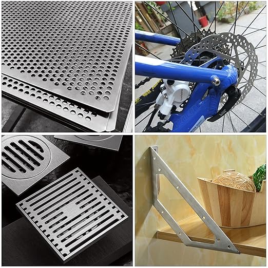 8 Pack 6061 T651 Aluminum Sheet Metal 6 x 12 x 1/32 Inch (0.8mm) Aluminum Plate Covered with Protective Film, 1MM Heat Treatable Rectangle Aluminumm Metal Plate Engraving Blanks for Crafting