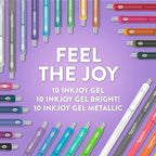 Paper Mate InkJoy Gel Pens Ultimate Pack, Retractable Pens, Featuring Classic, Bright!, and Metallic Pens, Assorted, 30 Count