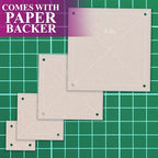 Quilting Acrylic Template Set | Precision Tools for Quilting Enthusiasts | Square Design | Includes Sizes 4", 3", 2", 1" | 1/8 Clear Acrylic | 1/4" Seam Allowance for Accuracy