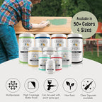Chalky Chicks All-in-One Chalk Paint for Furniture or Cabinet -4Fl Oz-Matte Finish Mountain Green (Sage Green) for Metal, Wood Furniture Paint - No Sanding All-in-One for Home Decor & Crafts, USA Made