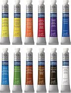 Winsor & Newton Cotman Watercolor Paint Set, 12 Colors, 8ml (0.27-oz) Tubes