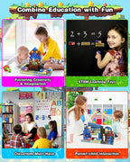 Aleath Magnetic Blocks Building Toys for Kids: 100PCS Magnet Cubes Trains Set - Kids Toys for Christmas Birthday Gifts - 0.8 inch Magnetic Blocks for Boys & Girls 3+