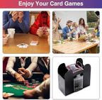Automatic Card Shuffler 6 Deck Electric Heavy Duty Card Shuffler for Cards,USB/Battery Operated,Perfect for Poker, UNO,and Card Games