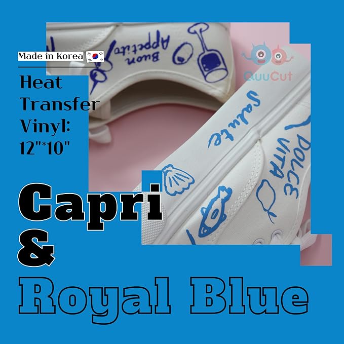 QuuCut Heat Transfer Vinyl Bundle: 15 Pack 12" x 10" Sheets, Rainbow HTV, 13 Assorted Full Matte Color Iron on Vinyl for T-Shirts, Cricut & Silhouette - Easy to Cut & Weed
