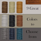 Waxed Thread 3X Wax Thread, 65 Yardx0.8mm Wax String, 150D Waxed Leather String in Black, Brown and White Perfect Dream Catcher Supplies