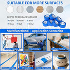 Re-Call Painters Tape 2 Inch Wide,24 Rolls Painting Tape,Blue Masking Tape 2 Inch 55 Yards,1320 Total Yards.