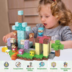 JIMI Magnetic Blocks Building Toys, 150pcs Magnetic Blocks Set STEM Construction Toys for Kids Age 3-8, 1 inch Magnet Blocks Montessori Sensory Stacking Toys Christmas Birthday Present for Boys Girls