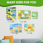 Stretched Canvas for Painting, Multi Size 11x14, 9x12, 8x10, 5x7, 4x4(4 of Each), 20 Packs Primed Blank Canvases, Very Good for Beginners or Professionals.