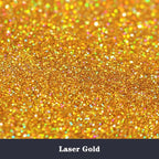 Holographic Fine Glitter for Epoxy Resin DIY Craft,ANGXILIN High Capacity 260g Shaker Bottle Fine Glitter for Nail Art Face Body Make Up,Tumblers Earrings Jewelry Making Fine Glitter (Laser Gold)