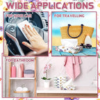 Yinder 24 Packs 960 Sheets Tissue Cube Car Facial Boxes Disposable Facial Travel Tissues Holder Soft Watercolor Boxes 2 Ply 40 Sheets for Wedding Household Car Kitchen Bathroom(Flower)