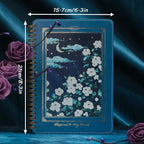 Spiral Notebook for Women, Durable A5 Leather Hardcover Notebooks, 140 Lined Pages, Cute Notebooks for Perfect Supplies at School, 8.3 x 6.2 in