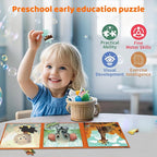 Puzzles for Kids Ages 3-5 36PCS-3 Animal Themes Magnetic Puzzles for Kids 4-6 Travel Puzzle for Airplane/Car/Road Trip/Gift Toys for 3 4 5 6 Year Old Girls and Boys