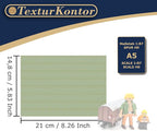 3 Sheets Self-Adhesive Decorative Film Paving Stones and Surfaces for Model Making in Scale 1:87 Scale H0 (UK: 3.5 mm Scale) (Lawn Paving Stones)