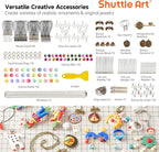 Shuttle Art 112 Colors Polymer Clay Kit with 20 Clay Tools, 16 Kinds of Accessories, Non-Toxic, Non-Sticky, Ideal DIY Art Craft Gift for Kids Adults