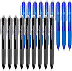 Vanstek 18 Pack Retractable Erasable Gel Pens Clicker, 9 Black & 9 Blue, Fine Point(0.7), Make Mistakes Disappear, Premium Comfort Grip Black & Blue Ink for Writting, Note Taking and Crossword Puzzles