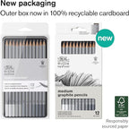 Winsor & Newton Studio Collection Artist Pencils, Graphite Pencils, Set of 12