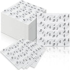 60 Pcs Music Note Cocktail Paper Napkins 6.5 x 6.5 Inches Disposable Paper Napkins Dessert Beverage Tissue for Decoupage Luncheon Tissue for Theme Party Wedding Birthday Party