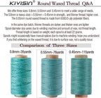 0.55mm Bonded Round Waxed Polyester Thread 76 Yards Each, 12 Rainbow Color Wax Coated String Thin Cord for Micro Macrame, Bracelets Braided, Leather Sewing, Stitching, Beading and Bookbinding