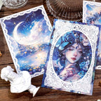 Lace border Scrapbook Paper Set, 150 PCS Goddess of romance Ephemera Pack for Junk Journaling, Scrapbooking, Crafting, DIY Projects, Diaries, and Art Supplies