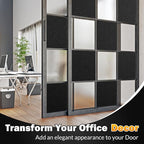 rabbitgoo Blackout Window Film, Sun Heat Blocking Privacy Cover for Glass, Removable Opaque Room Darkening Dark Black Out Window Covers Tint Shades for Home Day Sleep Light Blocker 11.8 x 78.7 Inches