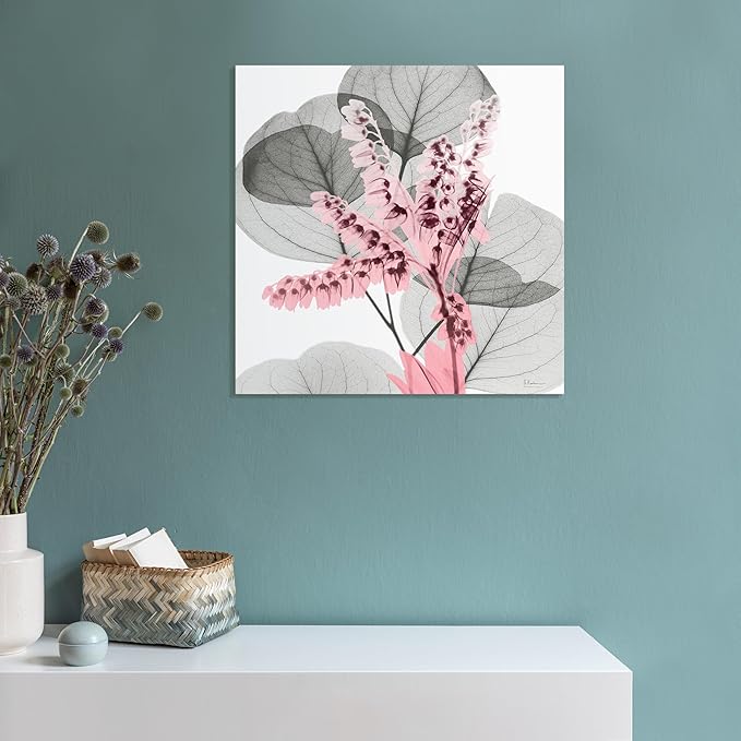 Empire Art Direct Frameless Free Floating Tempered Glass Panel Graphic Wall Art Ready to Hang, 24" x 24", Eucalyptus Bush 1