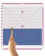 Quilting Ruler- 12.5 * 12.5" Slotted Rulers for Quilting and Sewing Quilt Strip Rulers for Fabric Precise Cutting