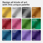 ARTISTRO 12 Metallic Markers, Medium Point Metallic Marker Pens for Wine Glasses, Rock Painting, Black Paper, Scrapbooking Crafts, Card Making, DIY Photo Album, Ceramic