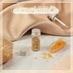 100 Pcs Small Clear Vials Spice Mini Jars with Lids Mini Glass Bottles with Screw Aluminum Metal Caps Tiny Jars Sample Containers for Powder Cream Cosmetic Jewelry Wedding (10 ml,Silver Caps)