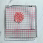 Arbuya Acrylic Stamp Block with Grid 6.3”x6.3 Perfect Positioning Stamping Platform Clear Stamps Scrapbook Craft Stamping Tool for Card Making Scrapbooking Journaling and Other Paper Crafts-AT001