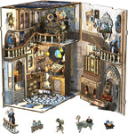 CUTEBEE Book Nook Kit - DIY Miniature House Kit for Adults and Teens, Dollhouse Booknook Tiny House Model Build Bookshelf Decor, Gifts for Family, Friends
