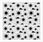 CHGCRAFT Sun and Cloud Polymer Clay Texture Sheets Geometric Pattern Silicone Texture Stamp Clay Texture Mat Modeling Pattern Pad Sheets for Jewelry and Earrings Tools, 5.5x5.5 inch